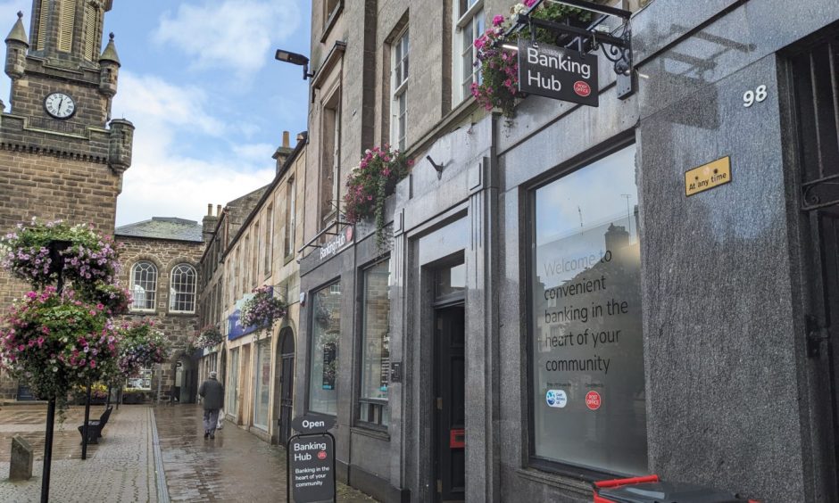 Banking Hub on Forres High Street. 