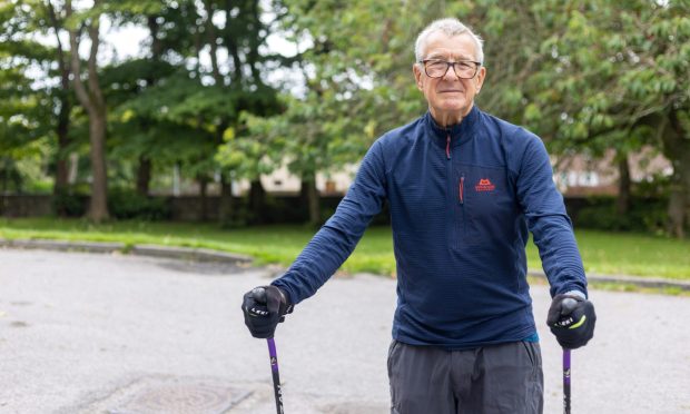 Mitch Hislop after his walk with the Altens Walking Group.