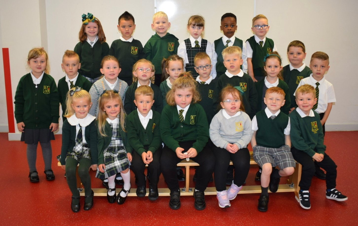 Buchanhaven School, P1B, with Miss Day.