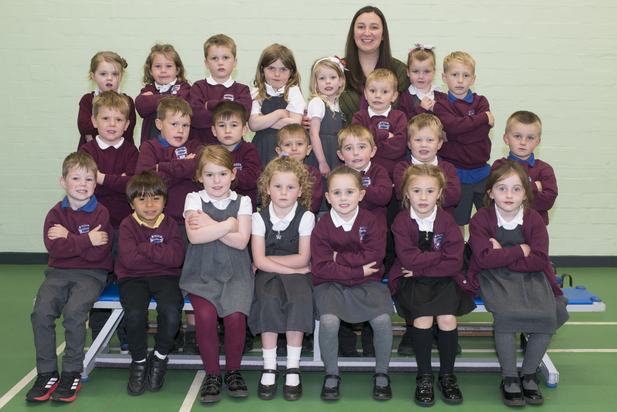 Elrick School, P1A, with Mrs Adams. Picture by Paul Glendell.