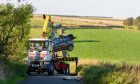 car being towed after incident near Springleys Farm.