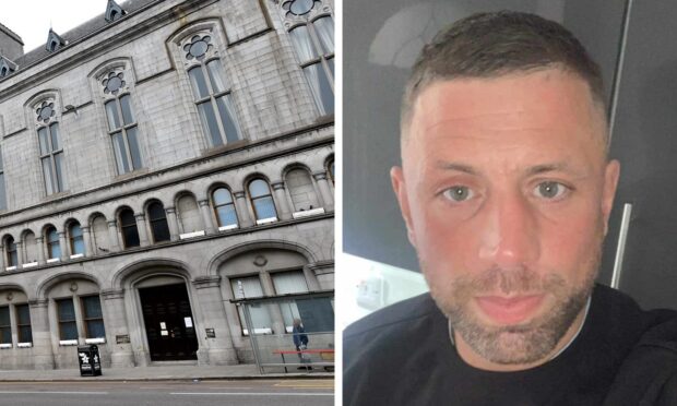 Cannabis worth £24,000 was found inside the Aberdeen flat.