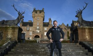 Andrew Jenkins outside the Traitors Castle near Alness.