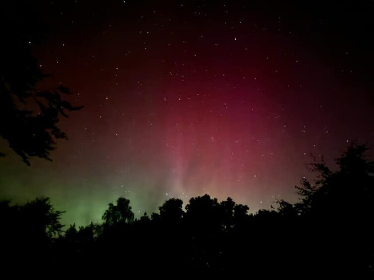 Green and red sky at Ythan Wells