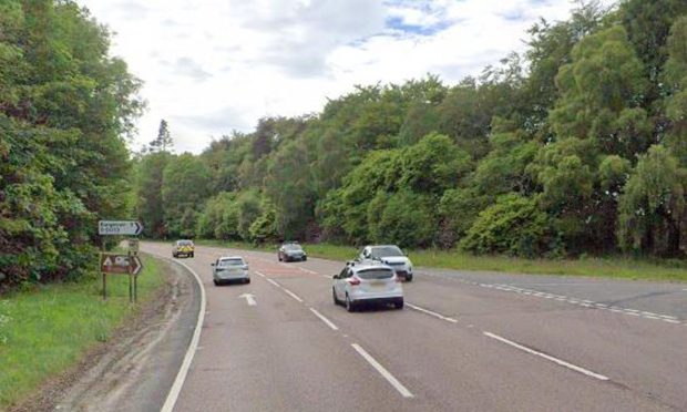 A96 at Burghead junction