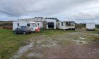 Caravans are already on the Portlethen Travellers site at Findon Park. Image: Aberdeenshire Council