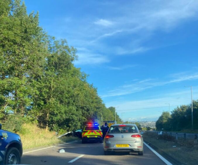 Emergency services on A92