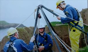 Colin Moir was thanked for 41 years of service. Image: HM Coastguard