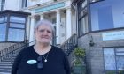 Irene Parker outside the Great Western Hotel in Oban