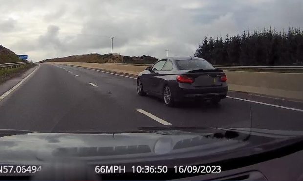 Watch: Police dashcam catches A90 speeder going almost 120mph