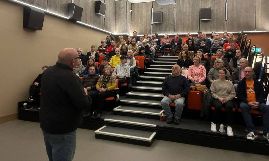 Eager film fans await the new Beetlejuice film to begin. Image: Isaac Buchan/ DC Thomson 