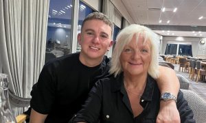 Calvin Cheyne with his mum Sandra. Calvin, 26, may not walk again after suffering permanent brain damage. Image: Cheyne family