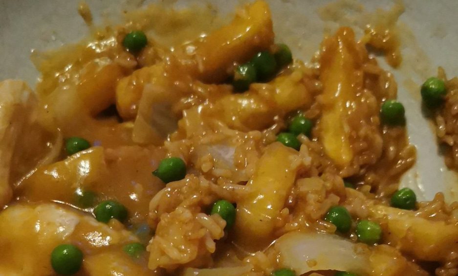 Canton chicken curry.