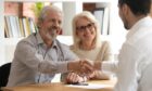 Couple receiving financial advice