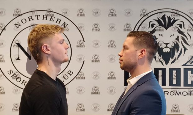 .Dean Sutherland (r) to defend Celtic super welterweight title against Fraser Wilkinson (l). Image: DCT Media