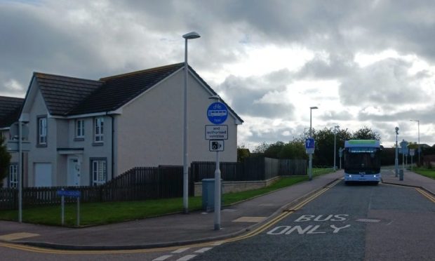 Shielhill bus gate.