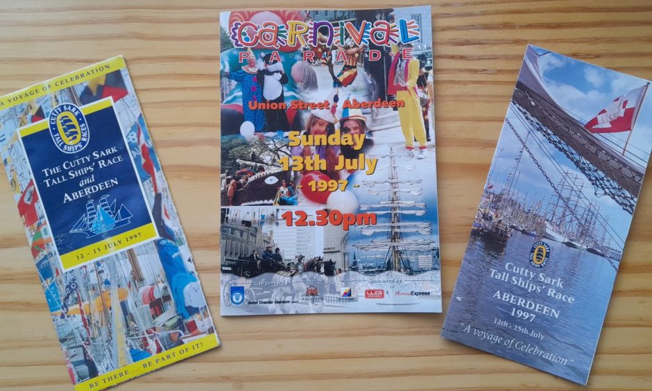 Pamphlets from Tall Ship in Aberdeen in 1997