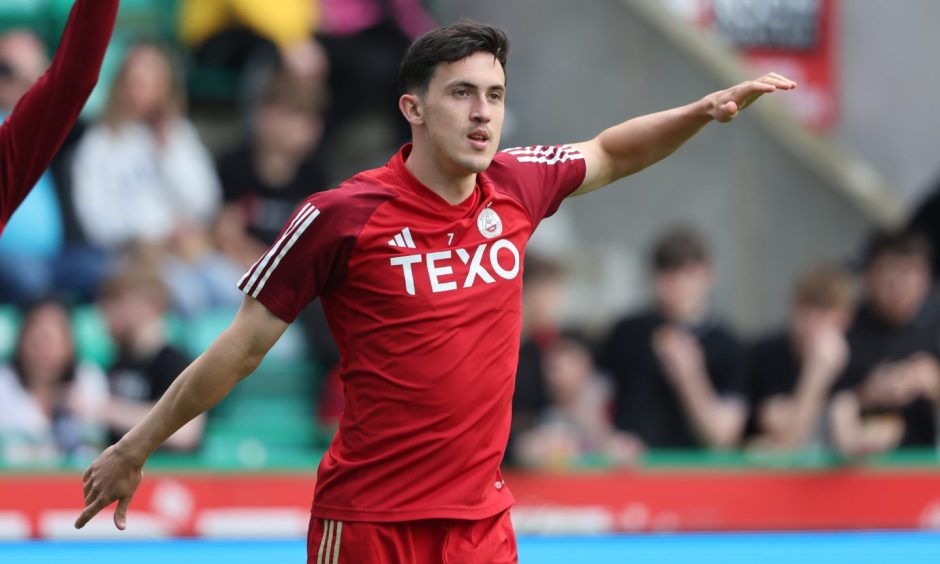 Aberdeen's Jamie McGrath in action. Image: SNS