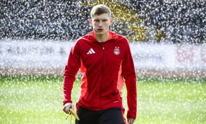 Aberdeen's Jack MacKenzie ahead of the Premiership match against Dundee at Dens Park. Image: SNS.