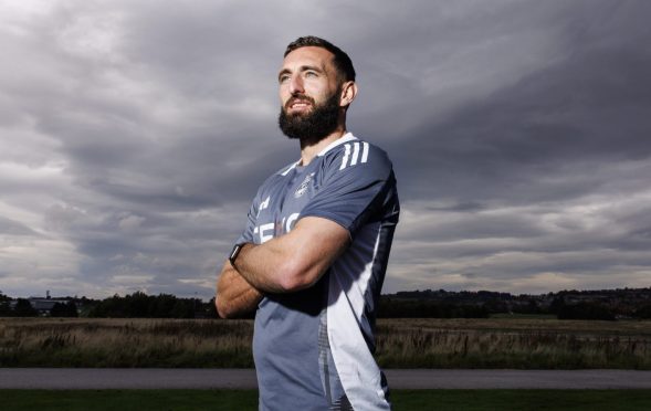 Aberdeen captain Graeme Shinnie at the club's Cormack Park. Image: SNS