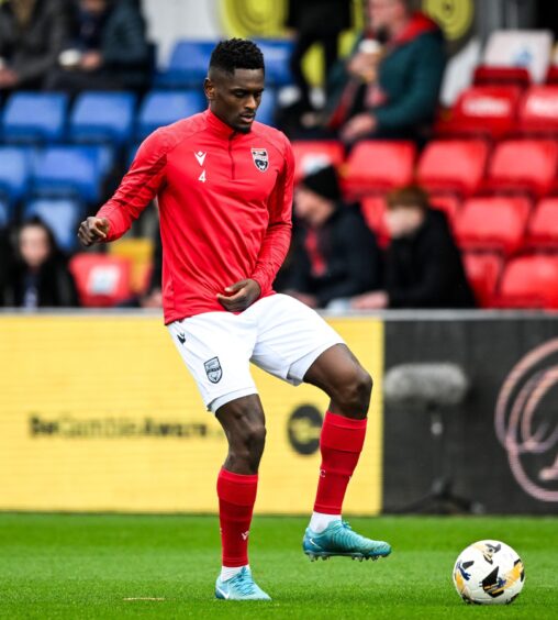 Akil Wright playing for Ross County