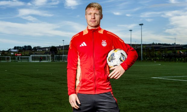 Sivert Heltne Nilsen looks ahead to Aberdeen's trip to Celtic Park. Image: SNS.