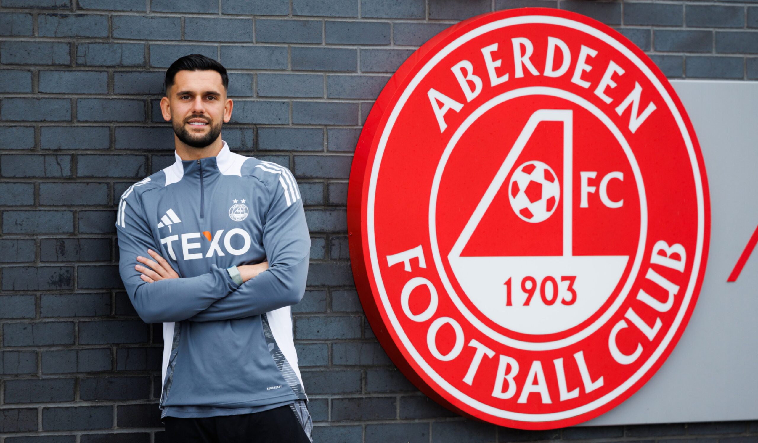 Aberdeen keeper Dimitar Mitov at the club's Cormack Park training complex. Image: SNS 