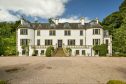 Allangrange estate on the Black Isle with its white walled facade.