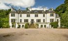 Allangrange estate on the Black Isle with its white walled facade.