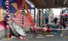 The Bruce Millers clock was seen lying in disarray on Union Street.