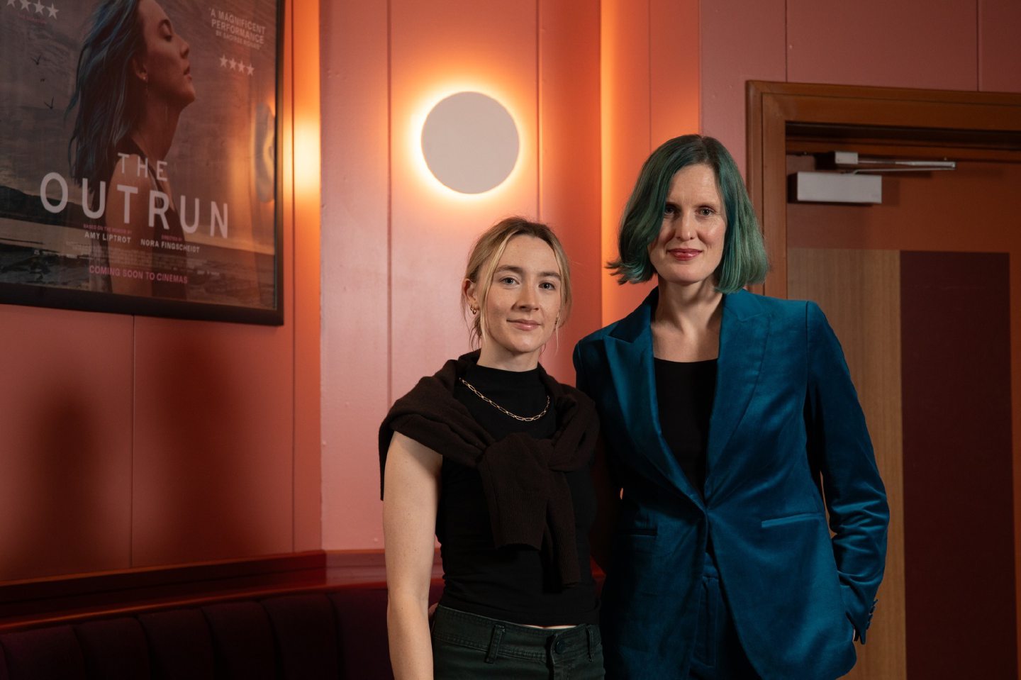 Actress Saoirse Ronan and author Amy Liptrot at the Orkney film premiere