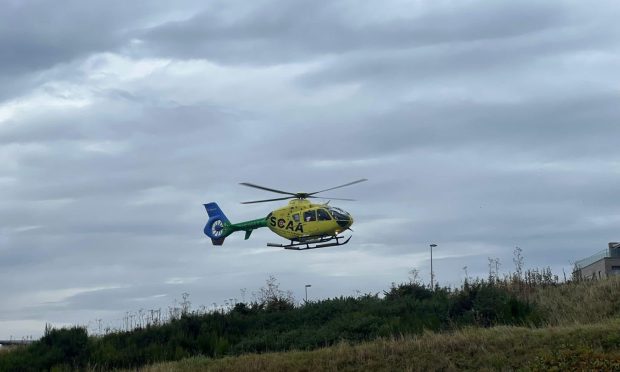 SCAA helicopter Ellon.