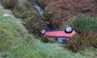 The car at the bottom of the slope. Image: Supplied.