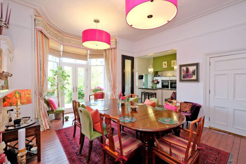 The dining room allows access to a nice patio. Image: Ledingham Chalmers Estate Agency 