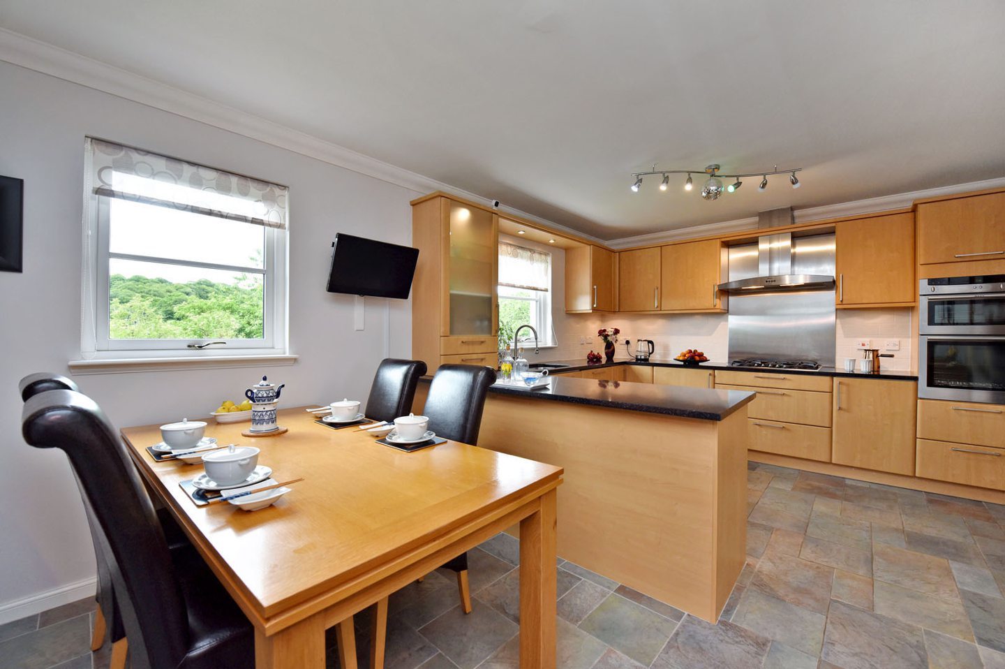 The kitchen at 4 St. James's Walk, Inverurie.