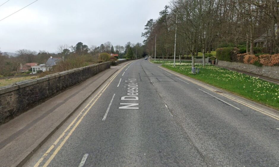 Google Maps image of North Deeside Road