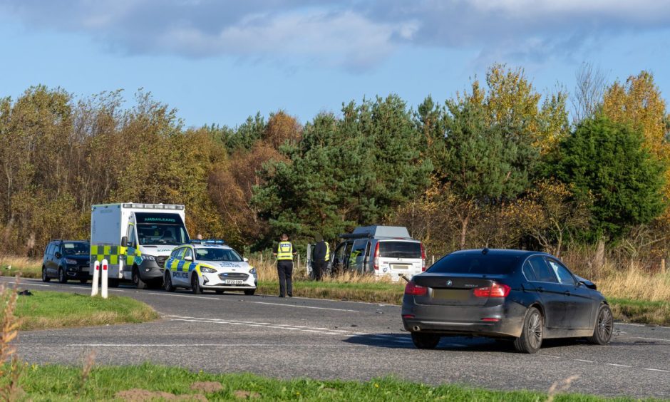 crash on A941 Lossiemouth