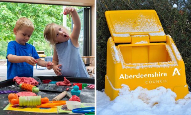 Changes could be made to early learning and childcare provision and grit bins removed across Aberdeenshire under proposed budget savings. Image: Clarke Cooper/DC Thomson