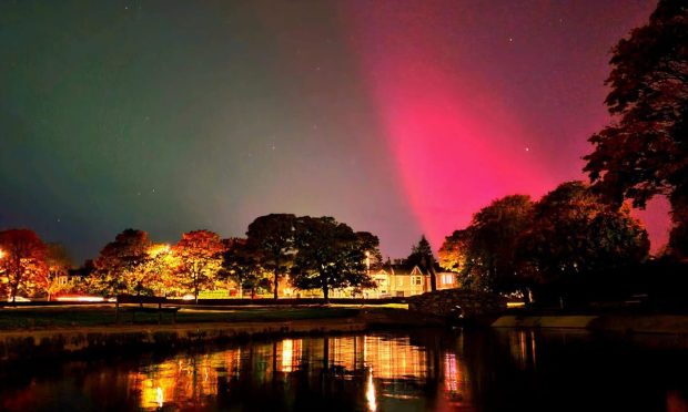 The lights shine over Westburn Park in Aberdeen. Image Anna Jankowska.