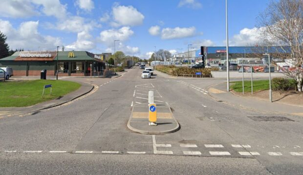 The car was abandoned on Broadfold Road. Image: Google Maps.