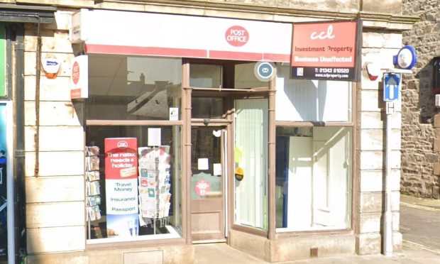 Google Maps image of Buckie post office.