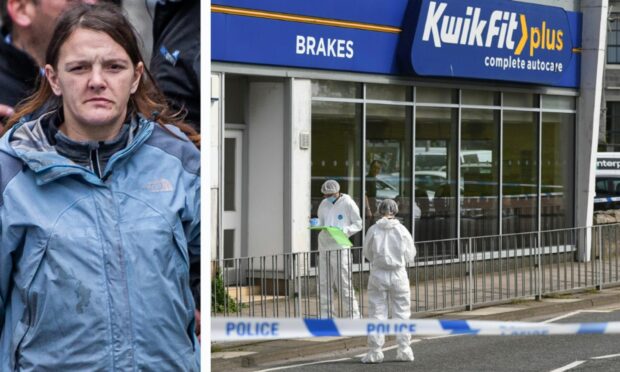 Candice Seers, left, was one of two women jailed for the Hutcheon Street stabbing in Aberdeen. Images: DC Thomson