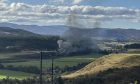 Smoke spotted on rural road near Daviot. Image: Supplied.