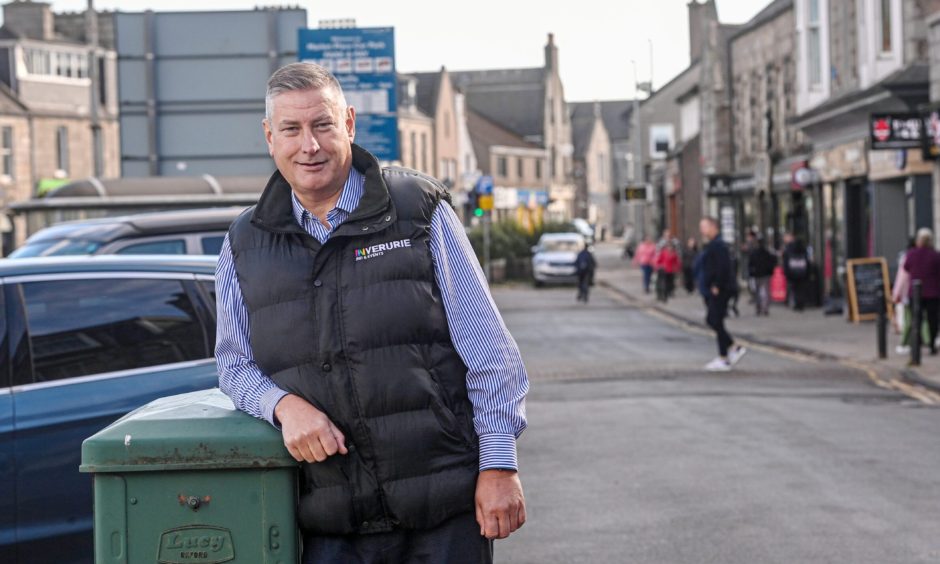 Derek is now halfway through his second term as Inverurie BID manager. Image: Darrell Benns/DC Thomson.