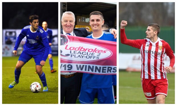 Brora Rangers' benefactor Ben Mackay, left, and Clachnacuddin chairman Chris Stewart are looking forward to the North of Scotland Cup final.