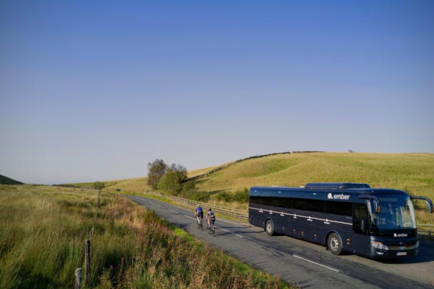 Ember buses will operate up to 20 services per day from Aberdeen to Edinburgh