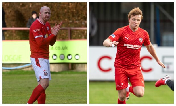 Brechin City's Euan Spark, left, and Tony Dingwall of Brora Rangers are looking forward to the top of the table Breedon Highland League clash between their clubs.