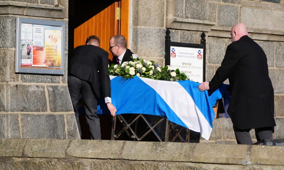 Alex Salmond's funeral in Strichen