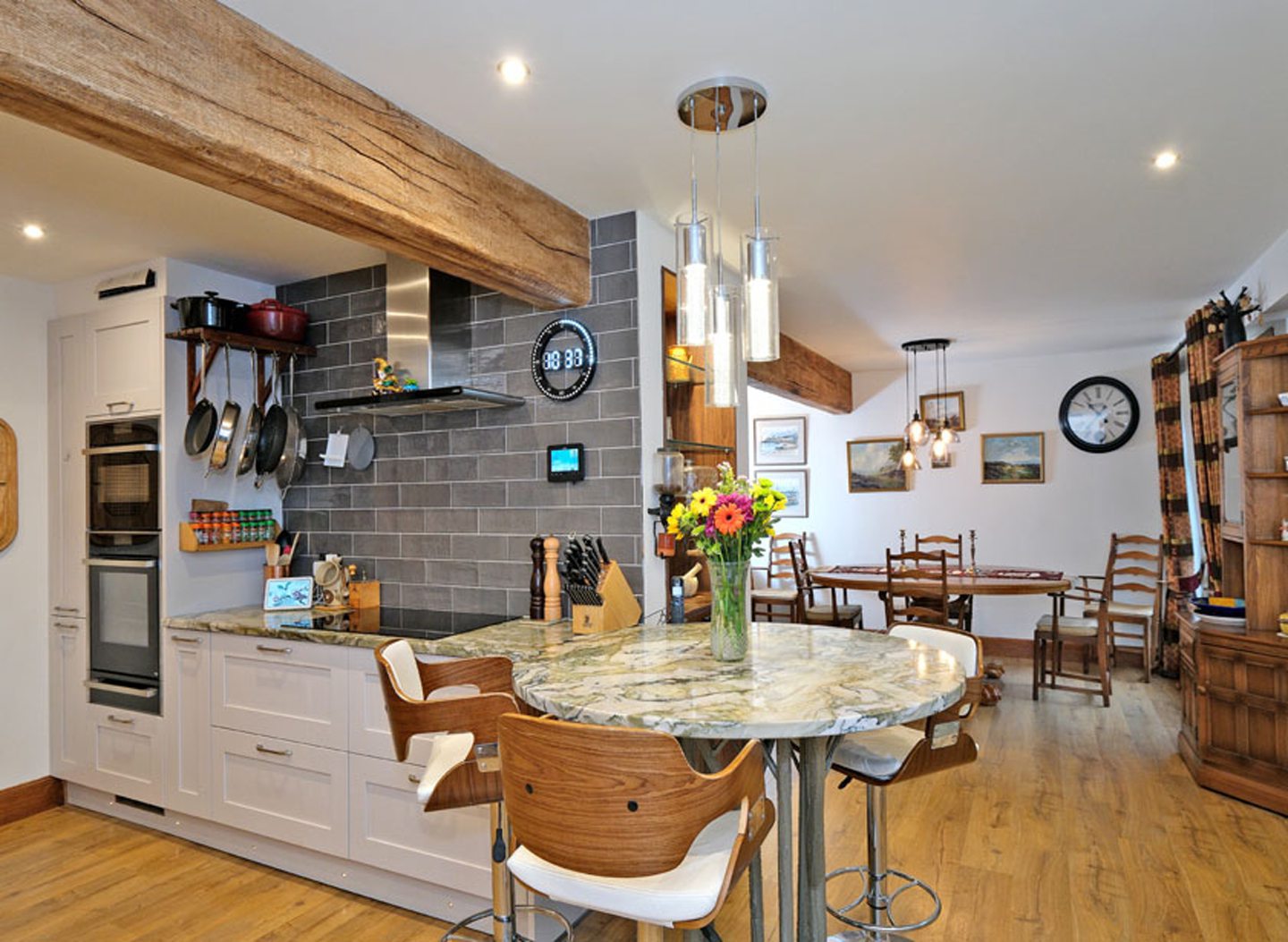 The kitchen/diner at the home for sale in Aboyne