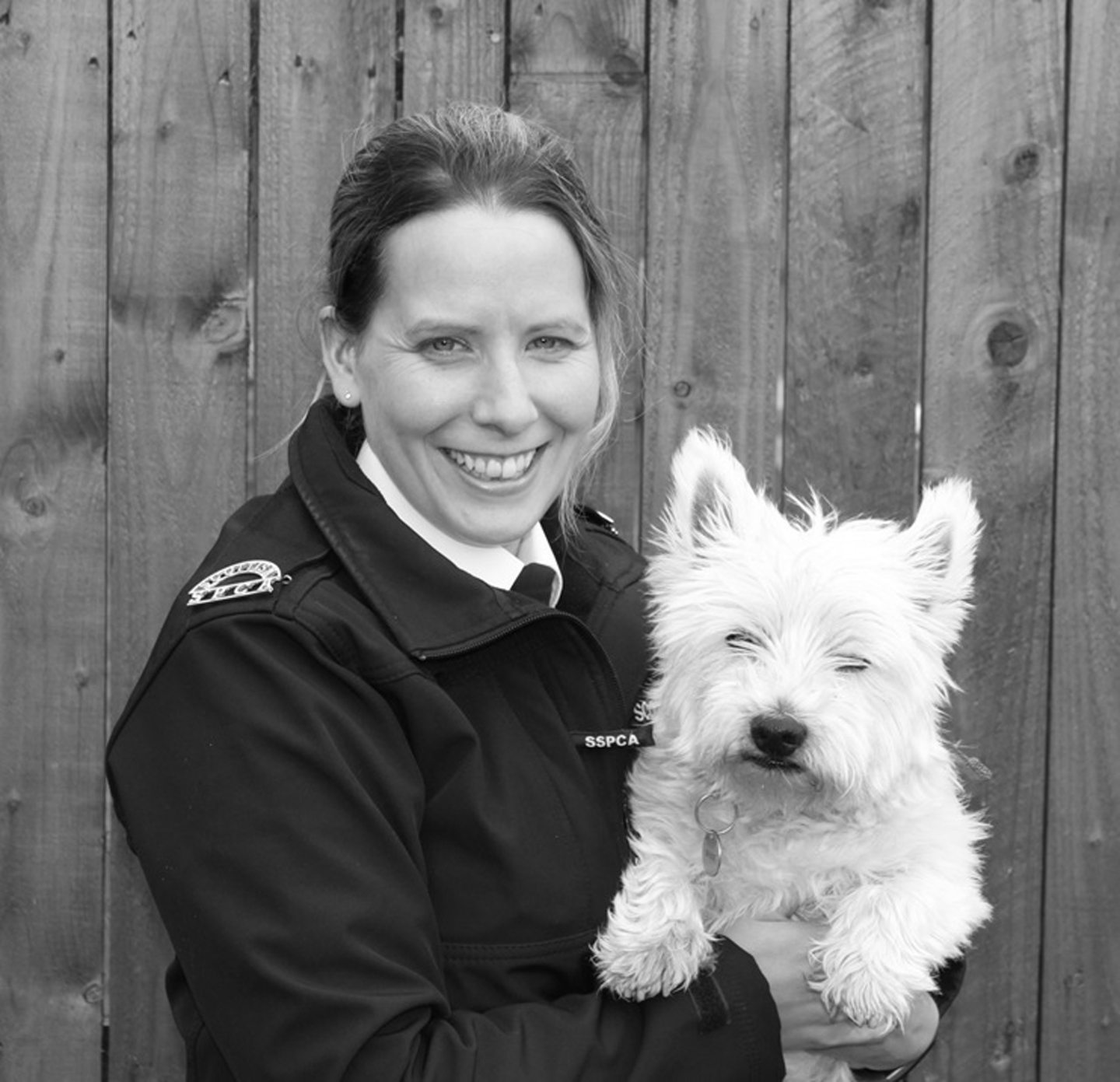 Gilly and her Westie 